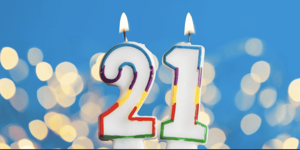 21st Birthday Gift Candles