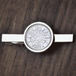 1935 Lucky Sixpence Coin Tie Clip, 90th Birthday- Silver
