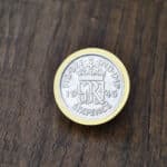 1945 Lucky Sixpence Coin Brooch/Tie Pin, 81st Birthday- Gold
