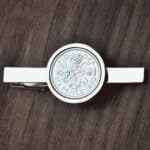 1960 Lucky Sixpence Coin Tie Clip, 66th Birthday- Silver
