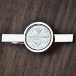 1967 Lucky Sixpence Coin Tie Clip, 59th Birthday- Silver