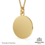 9ct Solid Gold St. Christopher Medallion Necklace Pendant - Mens or Womens - Image 2