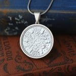 1935 Sterling Silver .925 Sixpence Coin Necklace - 90th Birthday Gift