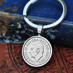 2026 Five Pence Keyring, 0th Birthday Gift- Silver