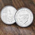 2026 Ten Pence Cufflinks, 0th Birthday Gift- Silver