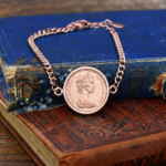 1975 Australian Two Cents Coin Bracelet, 51st Birthday Gift- Rose Gold