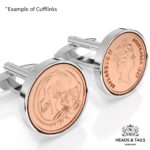 1984 Australian One Cent Cufflinks - Silver - Image 5