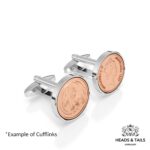 1984 Australian One Cent Cufflinks - Silver - Image 6