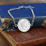 2000 Australian Five Cents Coin Bracelet, 26th Birthday Gift- Silver