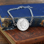 2007 Australian Five Cents Coin Bracelet, 19th Birthday Gift- Silver