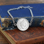 2008 Australian Five Cents Coin Bracelet, 18th Birthday Gift- Silver