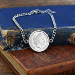 2009 Australian Five Cents Coin Bracelet, 17th Birthday Gift- Silver