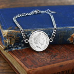 2011 Australian Five Cents Coin Bracelet, 15th Birthday Gift- Silver