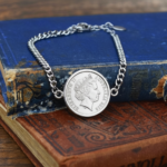 2016 Australian Five Cents Coin Bracelet, 10th Birthday Gift- Silver
