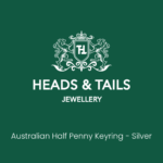 1945 Lucky Australian Half Penny Coin Keyring - Silver - Image 3