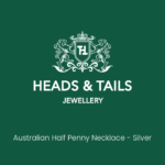 1945 Lucky Australian Half Penny Coin Necklace - Silver - Image 3