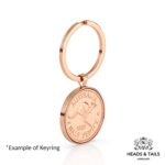 1945 Lucky Australian Half Penny Coin Keyring - Silver - Image 5