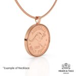 1945 Lucky Australian Half Penny Coin Necklace - Silver - Image 5