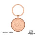 1945 Lucky Australian One Penny Coin Keyring - Silver - Image 4