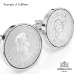 1945 Lucky Australian Shilling Coin Cufflinks - Silver - Image 5