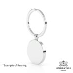 1945 Lucky Australian Shilling Coin Keyring - Silver - Image 6