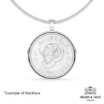 1945 Lucky Australian Shilling Coin Necklace - Silver - Image 4