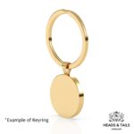 1945 Lucky Australian Sixpence Coin Keyring - Gold - Image 6