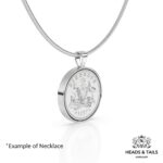 1945 Lucky Australian Sixpence Coin Necklace - Silver - Image 5