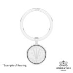 1964 Lucky Australian Threepence Coin Keyring - Silver - Image 4