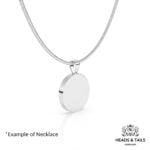 1945 Lucky Australian Threepence Coin Necklace - Silver - Image 5