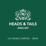 1964 U.S. Nickel Coin Cufflinks - Silver - Image 3