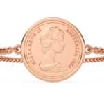1981 Australian Two Cents Coin Bracelet, 45th Birthday Gift- Rose Gold - Image 6