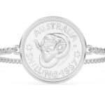 1943 Australian Shilling Coin Bracelet, 83rd Birthday Gift- Silver - Image 6