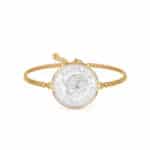 1953 Australian Shilling Coin Bracelet, 73rd Birthday Gift- Gold - Image 2