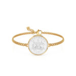 1953 Australian Sixpence Coin Bracelet, 73rd Birthday Gift- Gold - Image 2