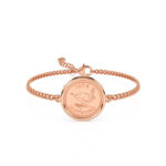 1944 Farthing Coin Bracelet, 82nd Birthday Gift- Rose Gold - Image 2