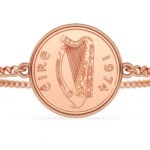 1981 Irish Penny Coin Bracelet, 45th Birthday Gift- Rose Gold - Image 6