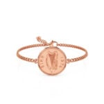 1981 Irish Penny Coin Bracelet, 45th Birthday Gift- Rose Gold - Image 2