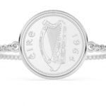 1953 Lucky Irish Sixpence Coin Bracelet, 73rd Birthday Gift- Silver - Image 6