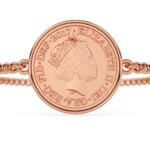 1977 One Pence Coin Bracelet, 49th Birthday Gift- Rose Gold - Image 6