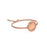 1977 One Pence Coin Bracelet, 49th Birthday Gift- Rose Gold - Image 4