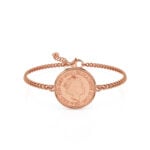 1977 One Pence Coin Bracelet, 49th Birthday Gift- Rose Gold - Image 2