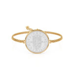 1960 Shilling Coin Bracelet, 66th Birthday Gift- Gold - Image 2