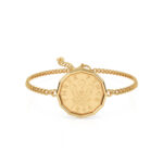 1944 Threepence Coin Bracelet, 82nd Birthday Gift- Gold - Image 2