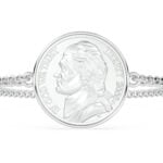 1953 US Nickel Coin Bracelet, 73rd Birthday Gift- Silver - Image 6