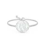 1953 US Nickel Coin Bracelet, 73rd Birthday Gift- Silver - Image 2