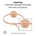 1944 Farthing Coin Bracelet, 82nd Birthday Gift- Rose Gold - Image 5