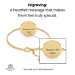 1944 Threepence Coin Bracelet, 82nd Birthday Gift- Gold - Image 5